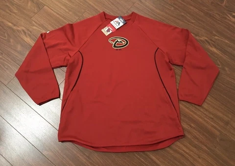 Arizona Diamondbacks Majestic Therma Base Tech Fleece Sweatshirt Men's Large NWT Cover