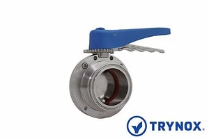 2.5'' Sanitary Butterfly Valve Clamp Ends EPDM Seal 304 Stainless Steel Trynox - Picture 1 of 8