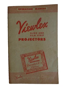 mANUAL VIEWLUX SLIDE & FILM STRIP PROJECTORS VINTAGE BOOKLET PARTS HOW2 neocurio - Picture 1 of 7