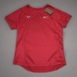 Nike Court Rafa Challenger Tennis Shirt Nadal Federer Alcaraz Pink Mens LARGE - Picture 1 of 4