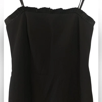 Vintage Sak's Fifth Avenue Velvet Peplum Dress Ruffle top & hem - Image 1 of 4