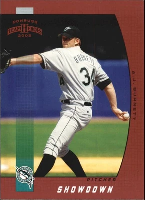 2005 Donruss Team Heroes Showdown Red #125 A.J. Burnett - BB - Image 1 of 2
