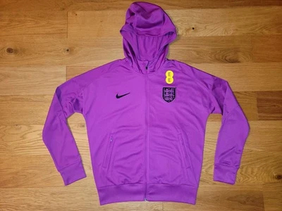 NIKE England Lioness FC Sudadera Cremallera Completa Sudadera con Capucha Para Mujer Pequeña 2025 Púrpura  Foto 1 de 4