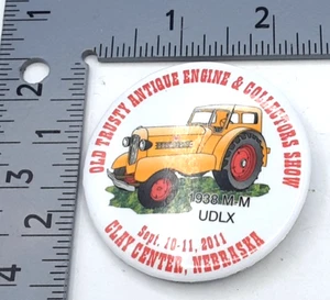 Old Trusty Antique Engine & Collectors Show Pinback Button 2011 Nebraska - Picture 1 of 2