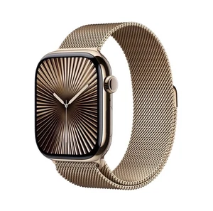 Apple Watch Titanium Gold with Milanese loop (great condition) 46mm - Picture 1 of 10