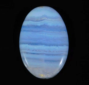 22.CT Natural Blue Lace Agate Oval Ccabochon Loose Gemstone 30x20x6 MM CD=64 - Picture 1 of 7