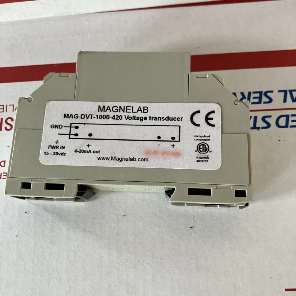 MAGNELAB DVT-1000-420 MAG-DVT-1000-420 IN 1000V OUT 4-mA VOLTAGE TRANSDUCER - Image 1 of 3
