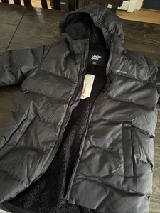 Size large boys Lands End Black puffer jacker with tags - Picture 1 of 7