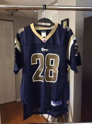 Jersey Marshall Faulk Azul Juvenil Niños Grande XL 14-16 Reebok Foto 1 de 2
