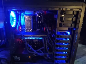 Desktop Gaming Computer NVIDIA 2080 TI AMD Ryzen 7 2700X Complete - Picture 1 of 15