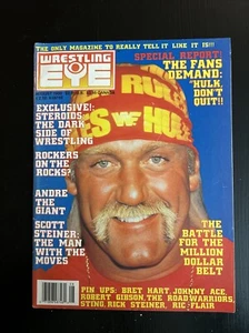 Hulk Hogan August 1990 Wrestling Eye Magazine WWF Flair Steiner Hart Sting! - Picture 1 of 11