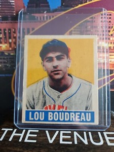 1949 Leaf Gum #106 Lou Boudreau RC - Indians HOF Rare Ghost Image Misprint
