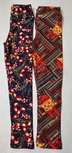 Lularoe Leggings S/M, Set Of 2 (Multi-Color Xmas🎄) NWOT, Fast Shipping! 🚚 - Picture 1 of 5