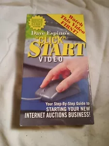 Dave Espino's CLICK START VIDEO - Internet Auctions Business VHS Tape - NEW - Imagen 1 de 2