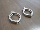 Misc. Brand Stainless Steel Sanitary Clamp Size: 2 3/4" *No Wingnut* *Lot of 2*