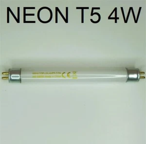 Tubo fluorescente NEON T5 4W LUCE FREDDA 6500K attacco G5 lunghezza tot. 14,8 cm - Foto 1 di 7