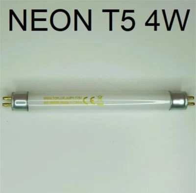 Tubo fluorescente NEON T5 4W LUCE FREDDA 6500K attacco G5 lunghezza tot. 14,8 cm - Immagine 1 di 4
