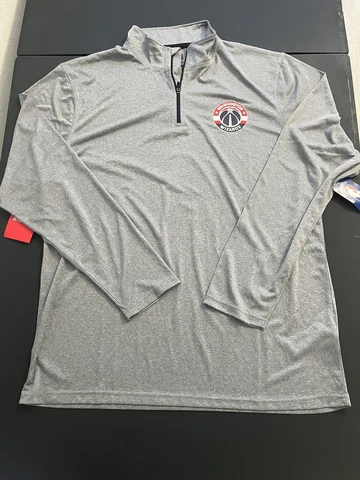 NBA Washington Wizards Extra Large Adult Warm Up Sweater Lightweight Logo Mens Cover
