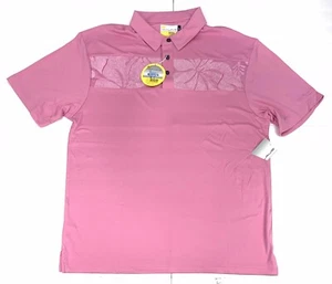 Jack Nicklaus kurzärmliges Herren Eco Choice rosa Polo Golf Shirt Gr. XL Neu mit Etikett - Bild 1 von 6