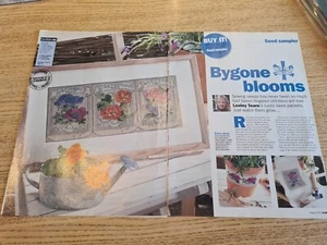 Bygone Blooms Seed Sampler Cross Stitch Patterns - Pattern Only - Picture 1 of 3