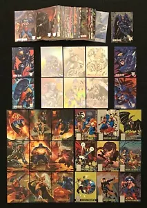 1996 AMALGAM MARVEL DC HOLOPIX CANVAS POWER BLAST INSERT CARD SINGLES YOU CHOOSE - Picture 1 of 86