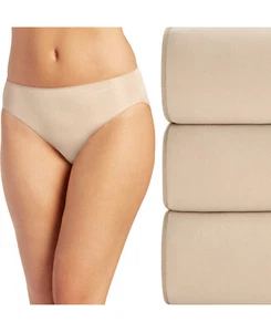 JOCKEY 3 Pack Beige Full Back Coverage Bikini Underwear 5 - Picture 1 of 2