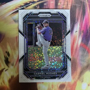2022-23 Panini Prizm Gabriel Hughes White Sparkle Rockies Prospect SSP - Picture 1 of 10
