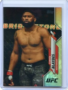 2020 Topps UFC CURTIS BLAYDES Rainbow Foil Parallel SP MMA Card No 53