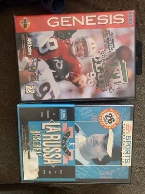 Lote deportivo Sega Genesis. BÉISBOL TONY LARUSSA, Club de mariscales de campo 96 de la NFL. Probado Foto 1 de 4