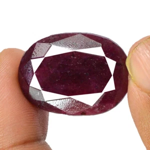 62 Cts Beautiful Natural Certified Earth Mined Ruby Oval Shape Loose Gemstone - Picture 1 of 4