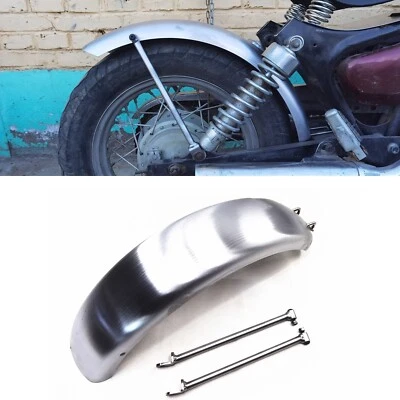 For Yamaha XV250 Virago Modified Motorcycle Steel Plate Rear Fender Silver 3PCS - Image 1 of 4