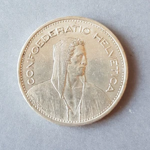 Svizzera, 5 franchi 1931, argento XF - Foto 1 di 2