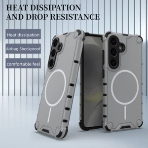 For Samsung Galaxy S25 Ultra S24+ S23 Heavy Duty Shockproof Magnetic Case Cover - Picture 1 of 14