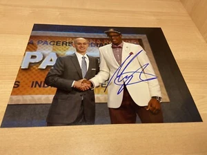 Myles Turner Draft Night Indiana Pacers handsigniertes signed 8x10 Foto mit COA - Bild 1 von 3