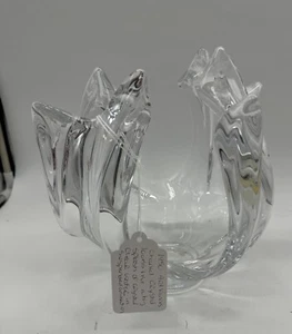 1950 Art Vannes Chantel Crystal Looks Like a Big Slash Crystal Statue 12 X 12 " - Picture 1 of 18