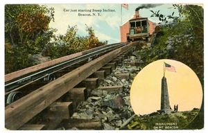 Beacon NY - CARRO EN LA CUMBRE DE MT BEACON - Postal Matteawan/Montaje - Imagen 1 de 1