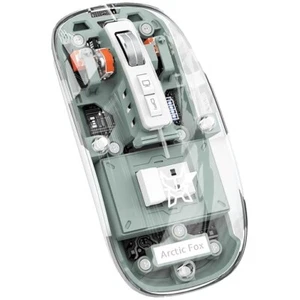 Arctic Fox Pureview Transparent Wireless and Bluetooth Rechargeable Mouse, USB - Picture 1 of 8