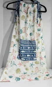 Girls homemade pillowcase dress nautical  Size L - Picture 1 of 5