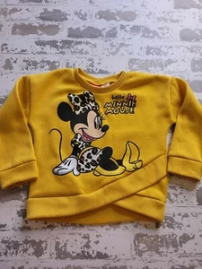 2314 Disney Minnie Mouse Crew Neck Sweater Girls Size 5/6 - Picture 1 of 5