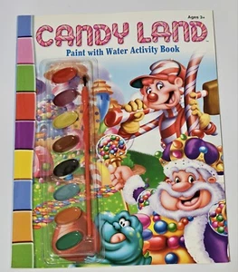 Rare OOP Vintage Candy Land Coloring Paint w Water Activity Book w Paints - Picture 1 of 1