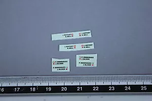 EC3 Véhicule 1/43 decalcomanie rallye pilote Siffert Bell Rodriguez Olivier - Picture 1 of 2