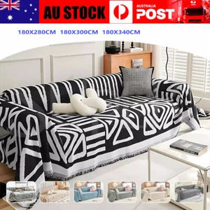 Sofa Towels Couch Throw Cover Blanket Lounge Slipcover Protector Chenille Decor - Picture 1 of 23