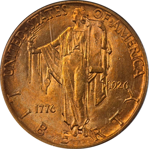 1926 Sesquicentennial Commemorative Gold $2.50 PCGS MS61 Nice Eye Appeal Cover