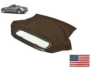 Se adapta a: Nissan 350Z 2003-09 techo blando con ventana de vidrio térmico lona marrón cuarzo - Imagen 1 de 2