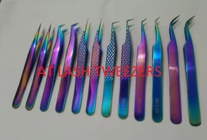 Lash Academy Training Kit of 12 PCS Mega Volume Tweezers Isolation,Boot Tweezers - Picture 1 of 4
