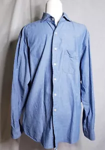 Ramblers Way Men's Button Down 100% Cotton Blue Shirt Sz XL made in USA - Picture 1 of 10