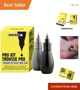 Temporary Tattoo Kit Ink Pro Kit 0.5oz Long-Lasting Creative Art for All - Picture 1 of 11