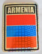 Armenia Country Flag Bumper Sticker Decal Reflective Metallic
