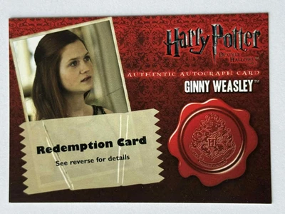 ARTBOX HARRY POTTER Deathly Hallows Autograph Redemption GINNY WEASLEY - Image 1 of 2