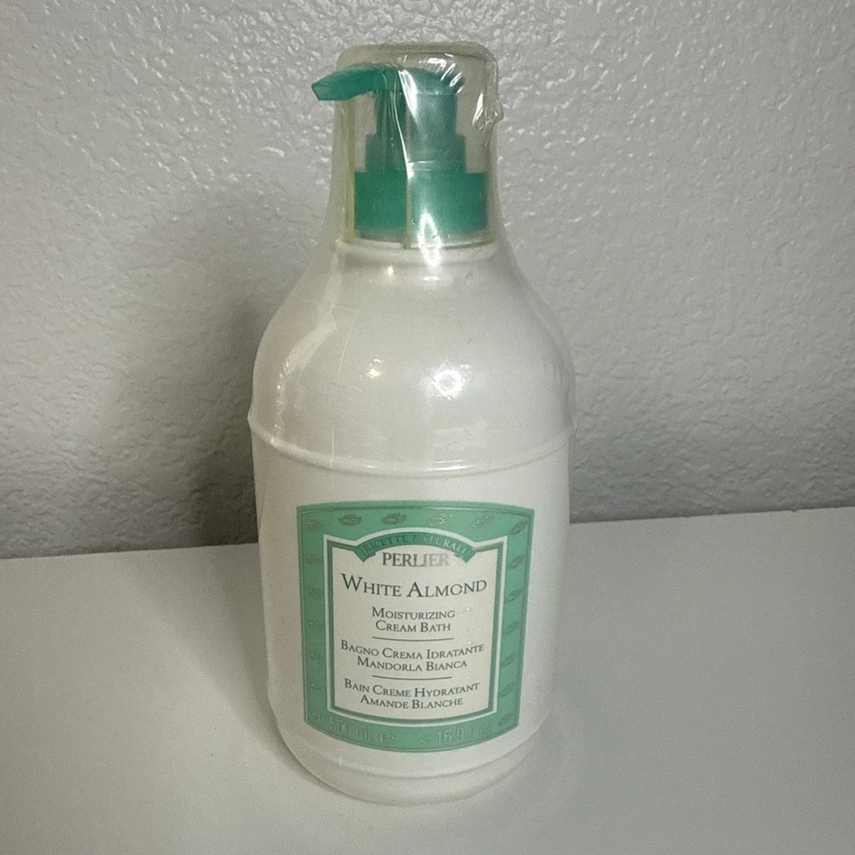 Perlier 16.9 Oz White Almond Moisturizing Cream Bath HUGE Pump Shower Body Wash